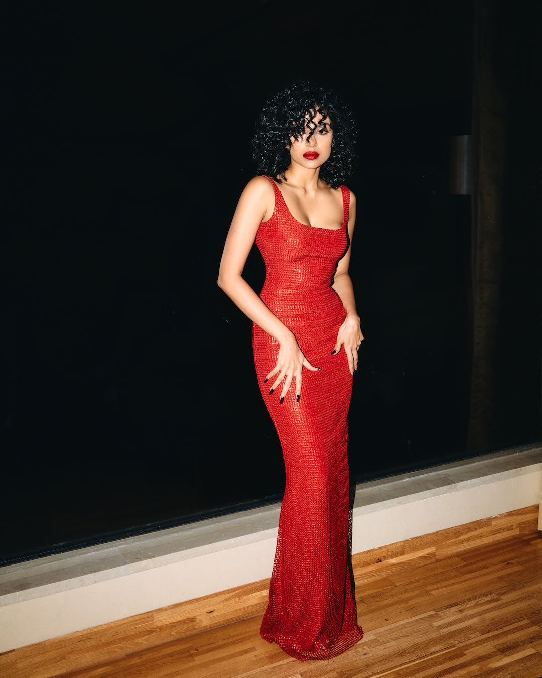 Bespoke Cocktail Party Wear Evening Wear Formal - Floret Column Gown