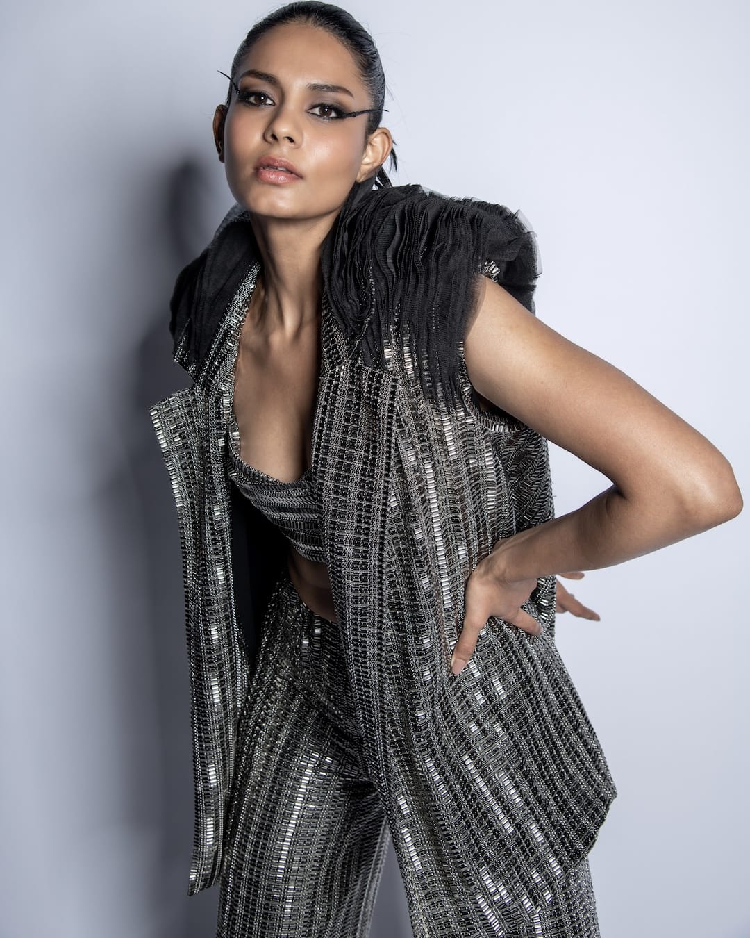 Bespoke Cocktail Party Wear Evening Wear Formal - Scintilla Ruffle Jacket